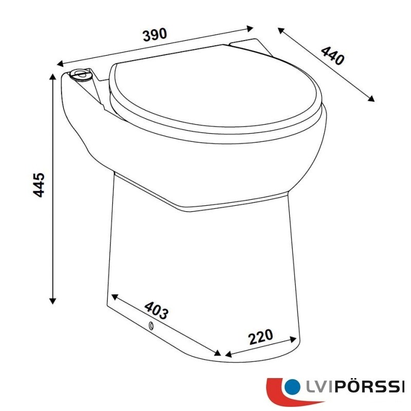 Sanicompact (2) WC-istuin silppuripumpulla