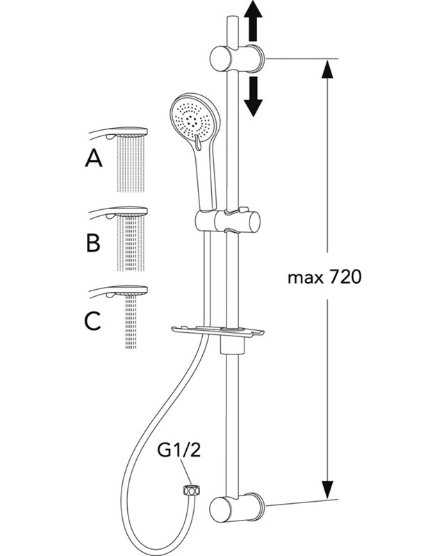 Suihkusetti saippuakupilla